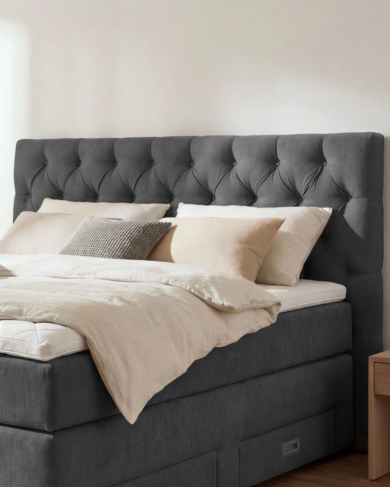 Boxspringbett Nora mit Stauraum