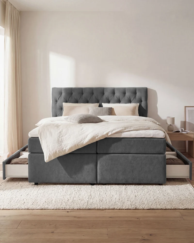 Boxspringbett Nora mit Stauraum