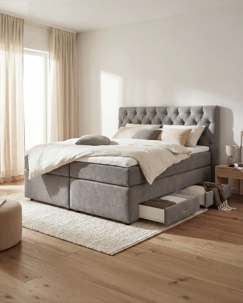 Boxspringbett Nora mit Stauraum