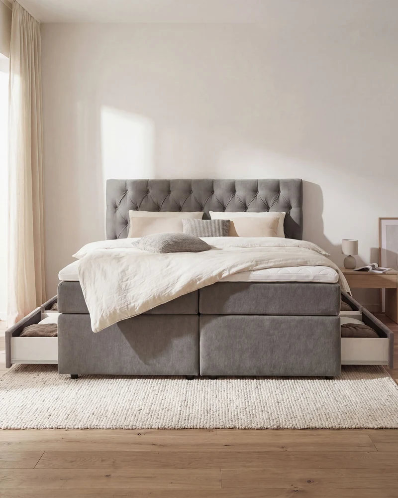 Boxspringbett Nora mit Stauraum