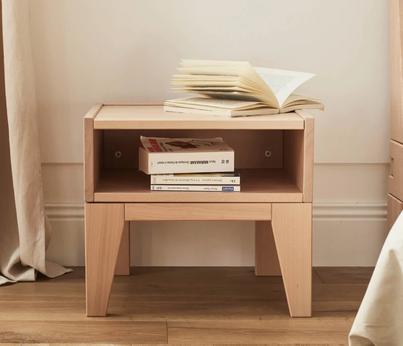 Table de chevet en bois massif NOVA