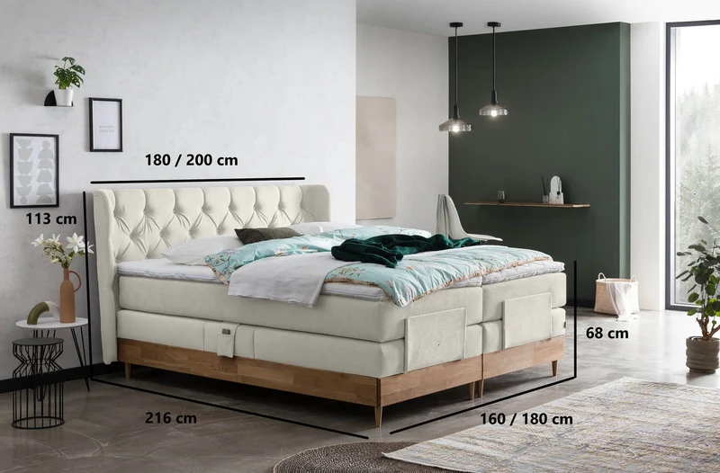 Boxspringbett Liv elektrisch verstellbar
