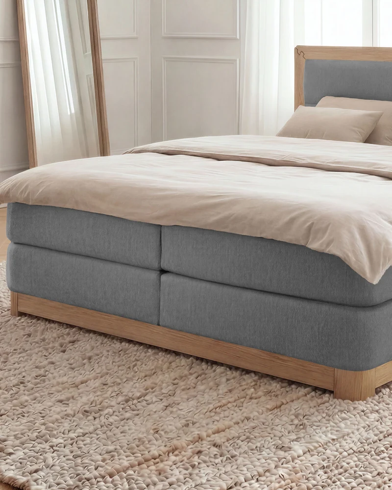Boxspringbett Bali mit Eiche