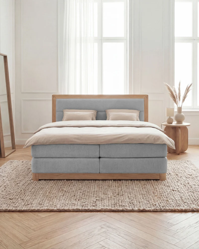 Boxspringbett Bali mit Eiche