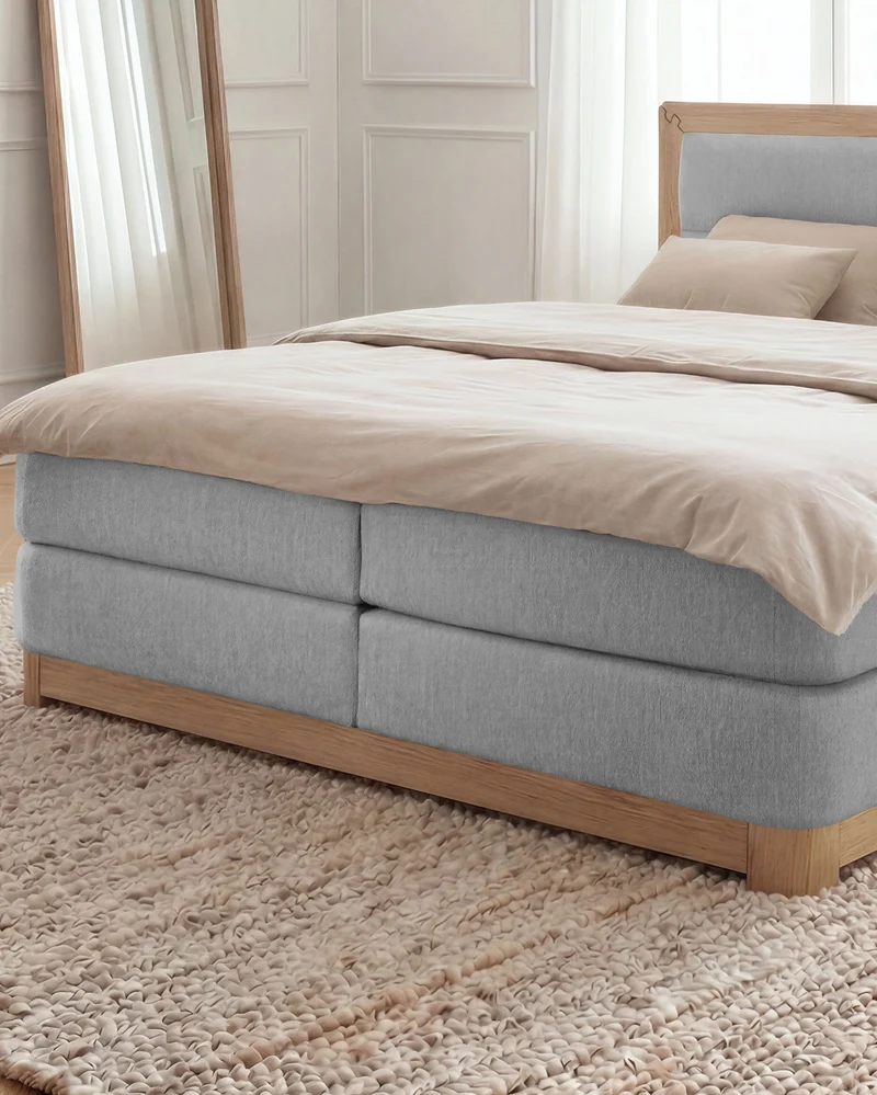 Boxspringbett Bali mit Eiche