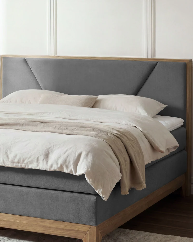 Boxspringbett Vela mit Eiche