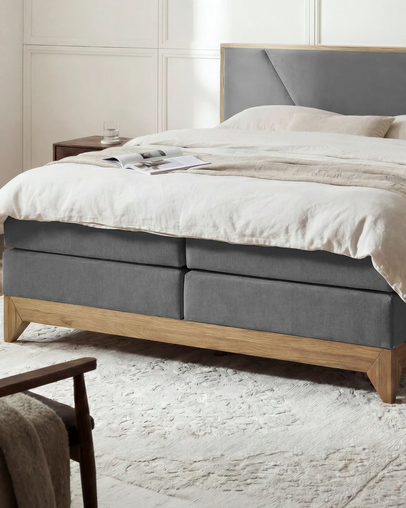 Boxspringbett Vela mit Eiche
