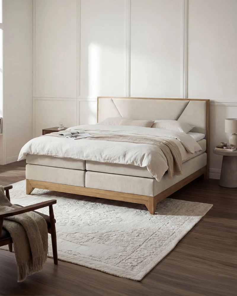 Boxspringbett Vela mit Eiche