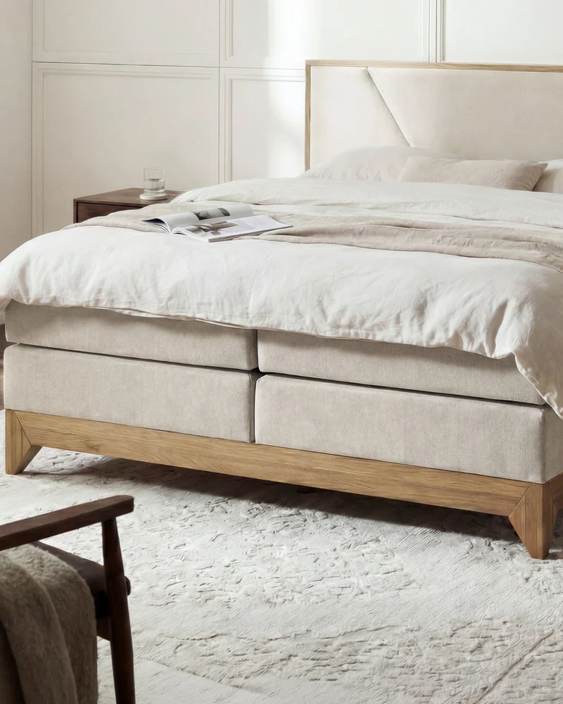 Boxspringbett Vela mit Eiche