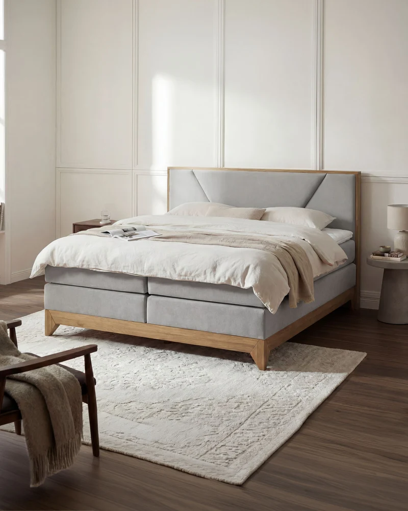Boxspringbett Vela mit Eiche