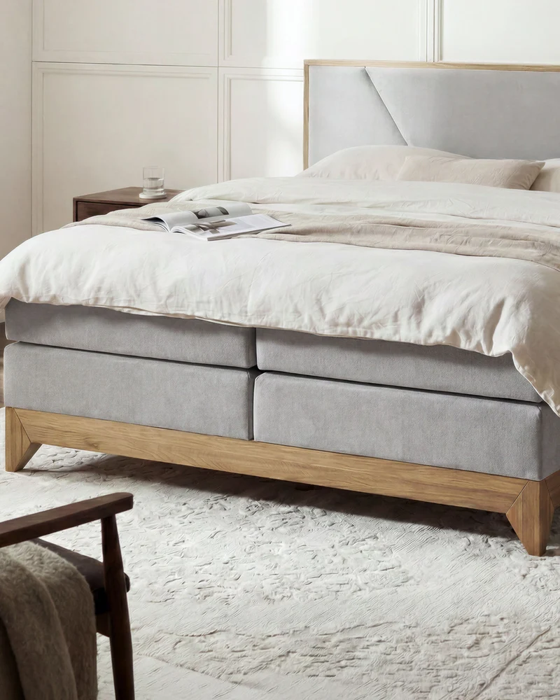 Boxspringbett Vela mit Eiche