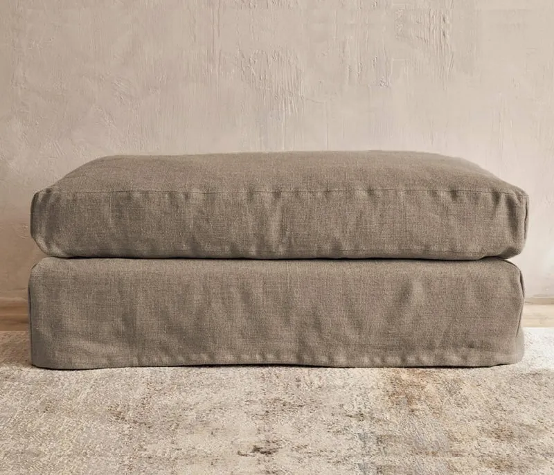 Pouf en lin PALM