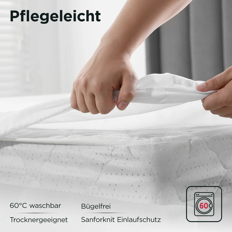 Jersey Spannbettlaken aus 100 % Baumwolle Weiß