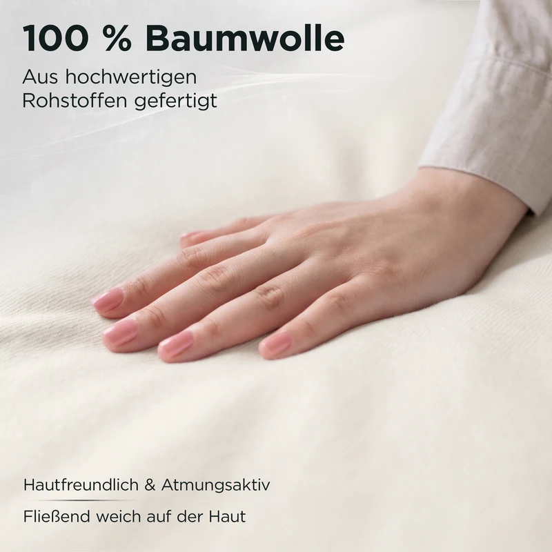 Jersey Spannbettlaken aus 100 % Baumwolle Natur
