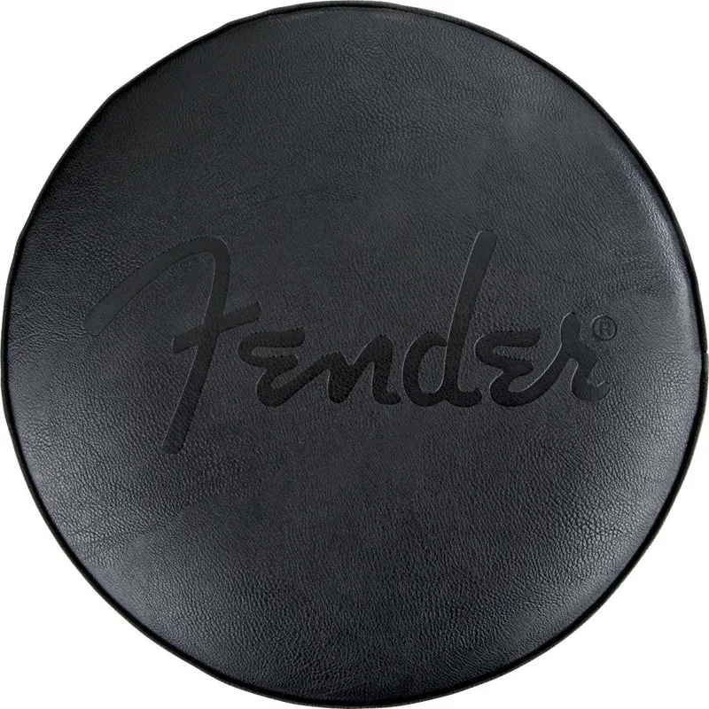 Embossed Black Logo Barstool Black-Black 30"
