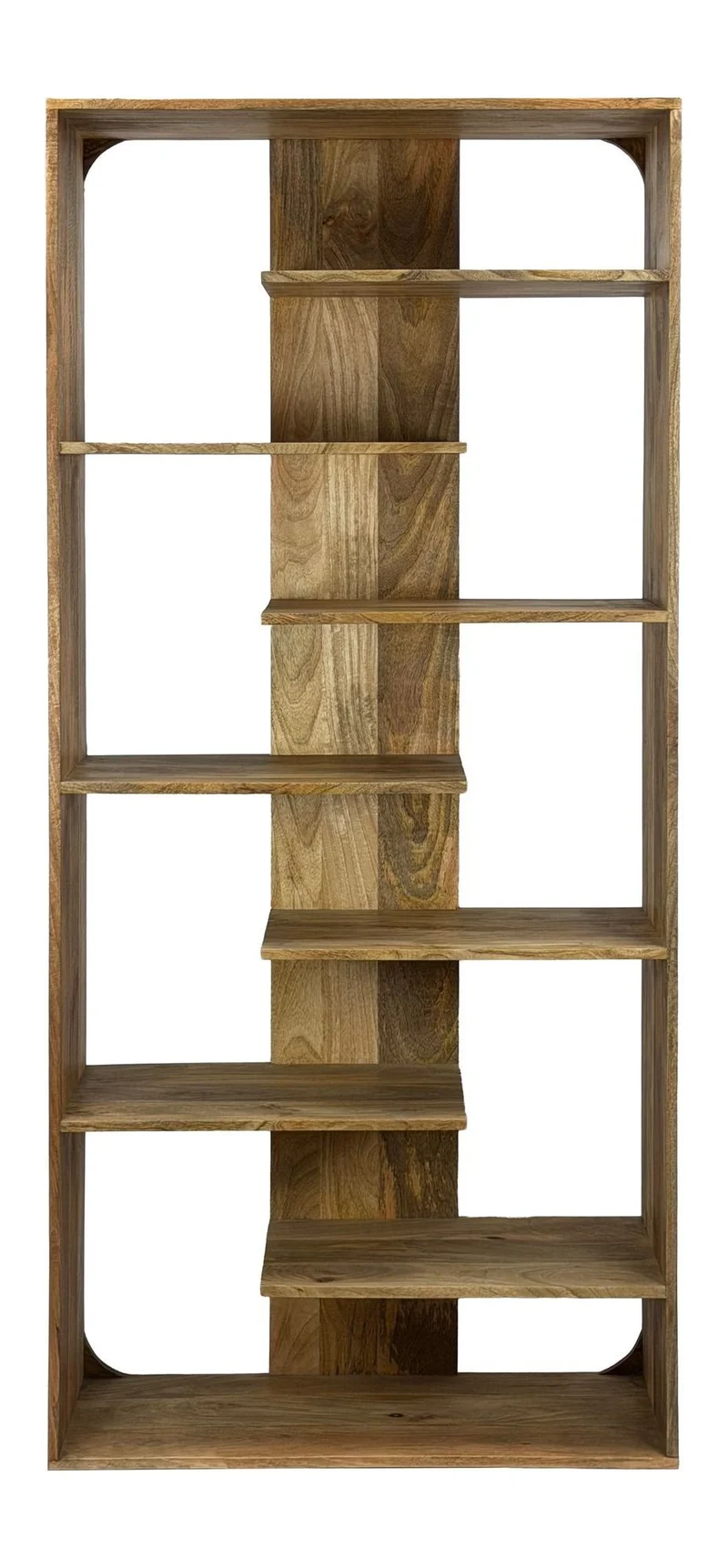 Bücherregal Standregal Mango Massivholz 200 cm als Raumteiler