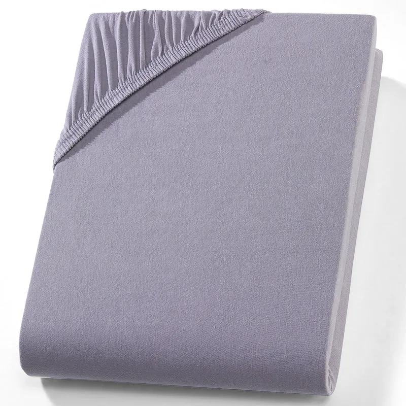 Jersey Spannbettlaken aus 100 % Baumwolle Grau
