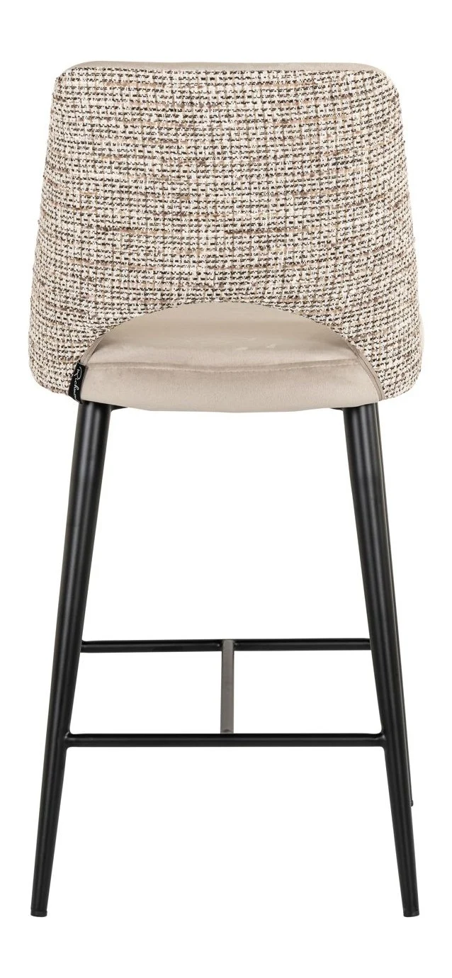 Barhocker Tabitha Richmond – Samtbezug trendy nature, Metallgestell