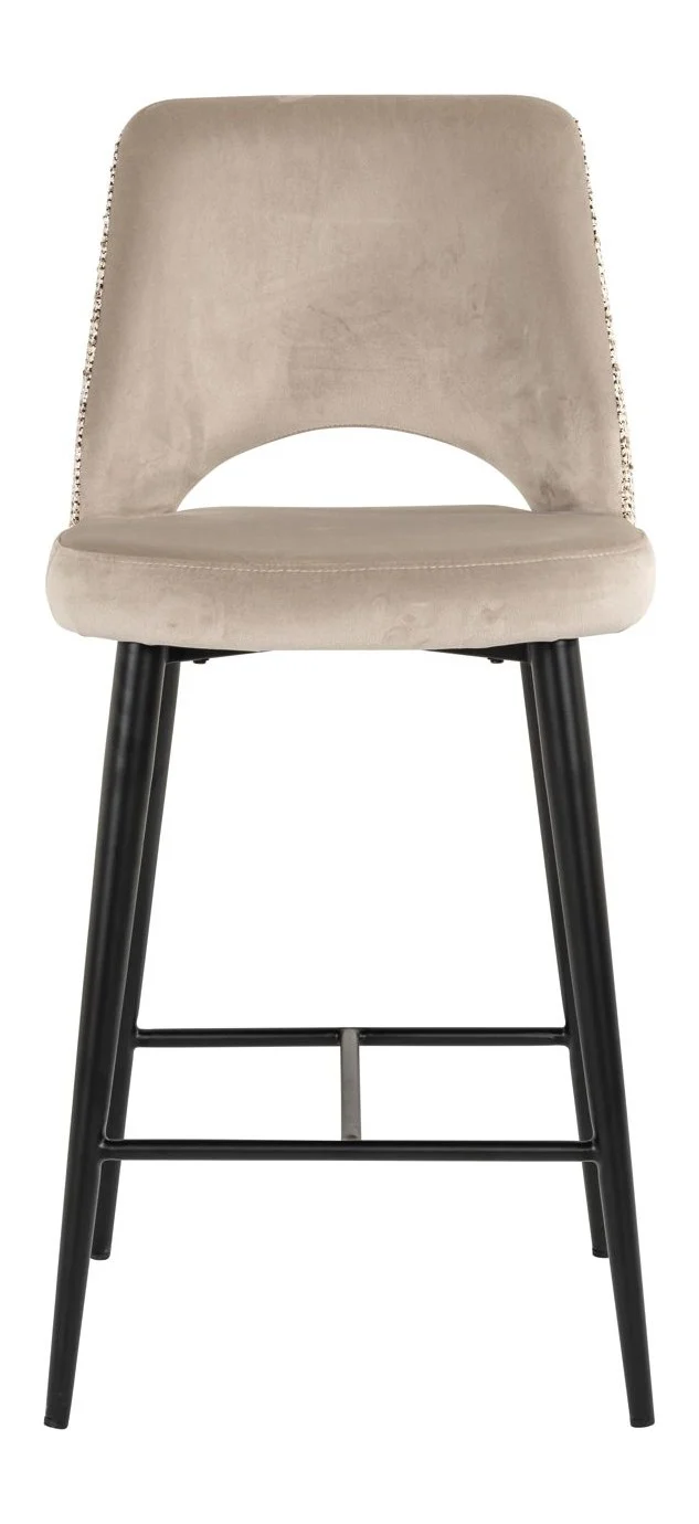 Barhocker Tabitha Richmond – Samtbezug trendy nature, Metallgestell