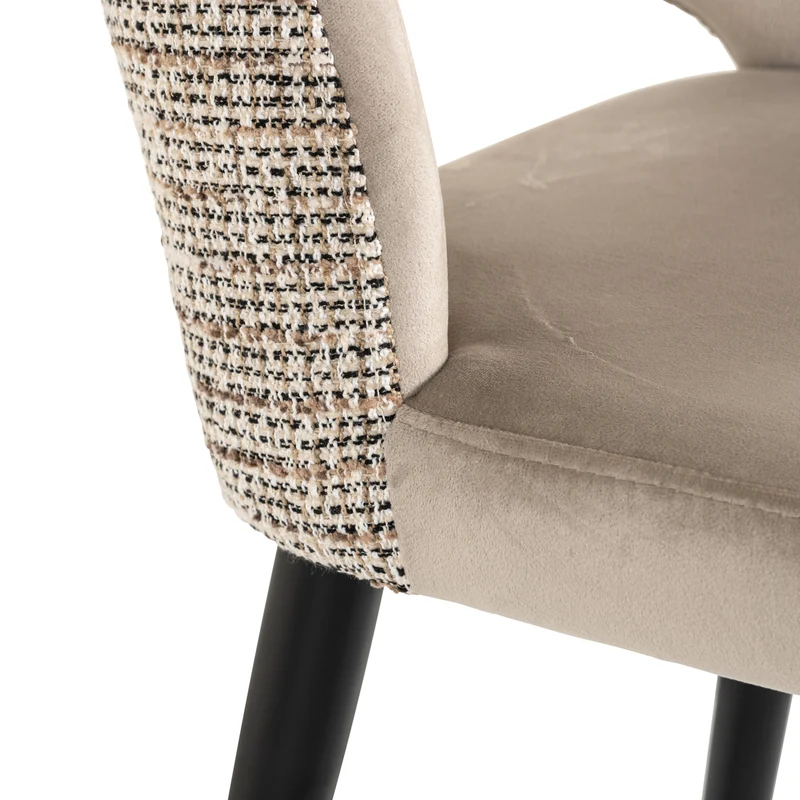 Barhocker Tabitha Richmond – Samtbezug trendy nature, Metallgestell