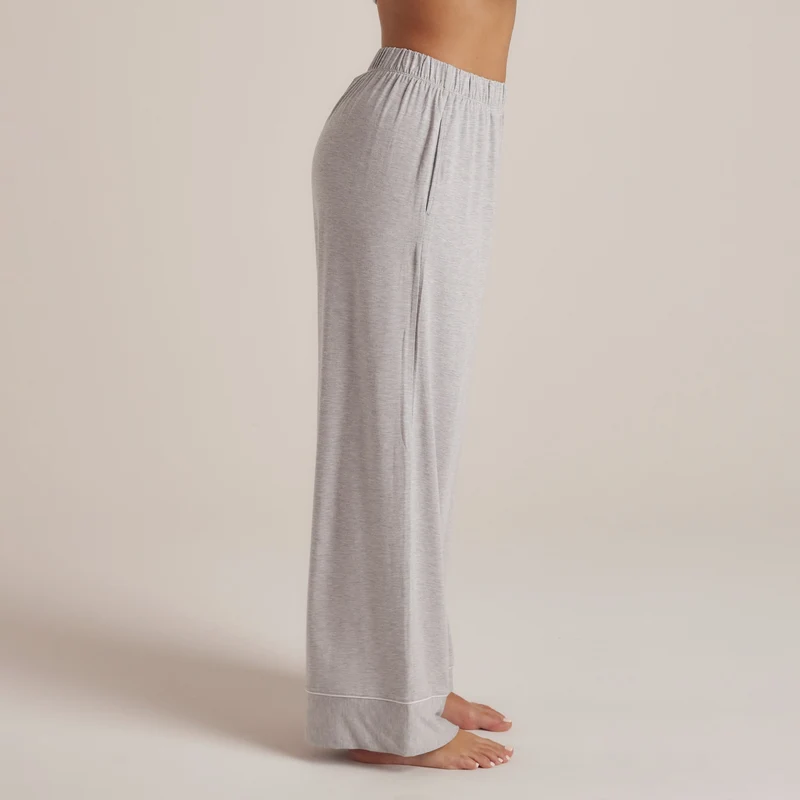 Modal Pyjamahose - Grauer Melange