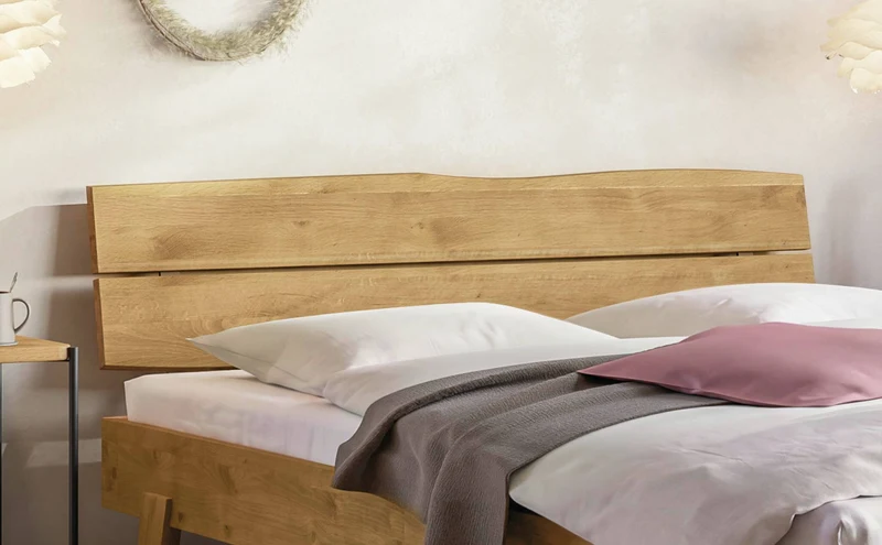 Hasena Massivholzbett Silvana aus Wildeiche natur geölt, Kollektion Trento