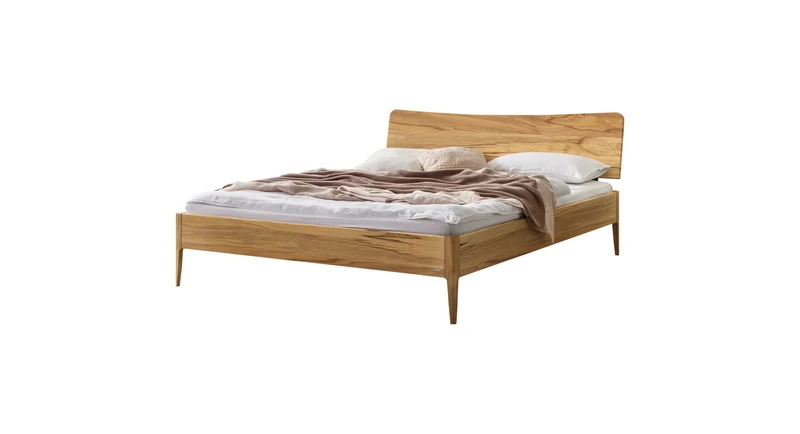 Hasena Massivholzbett Spezia Wildbuche natur geölt, Kollektion Lounge