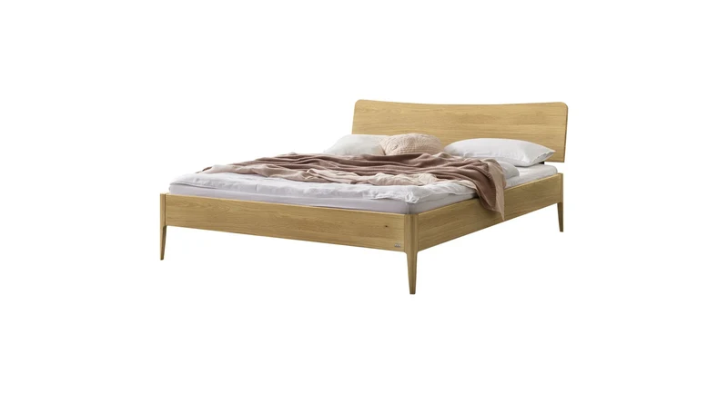 Hasena Massivholzbett Spezia, Eiche bright geölt, Lounge-Kollektion