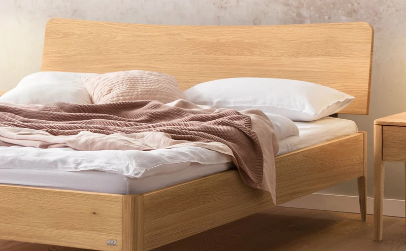Hasena Massivholzbett Spezia, Eiche bright geölt, Lounge-Kollektion