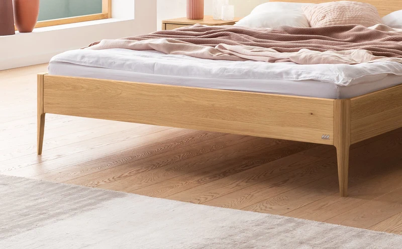 Hasena Massivholzbett Spezia, Eiche bright geölt, Lounge-Kollektion