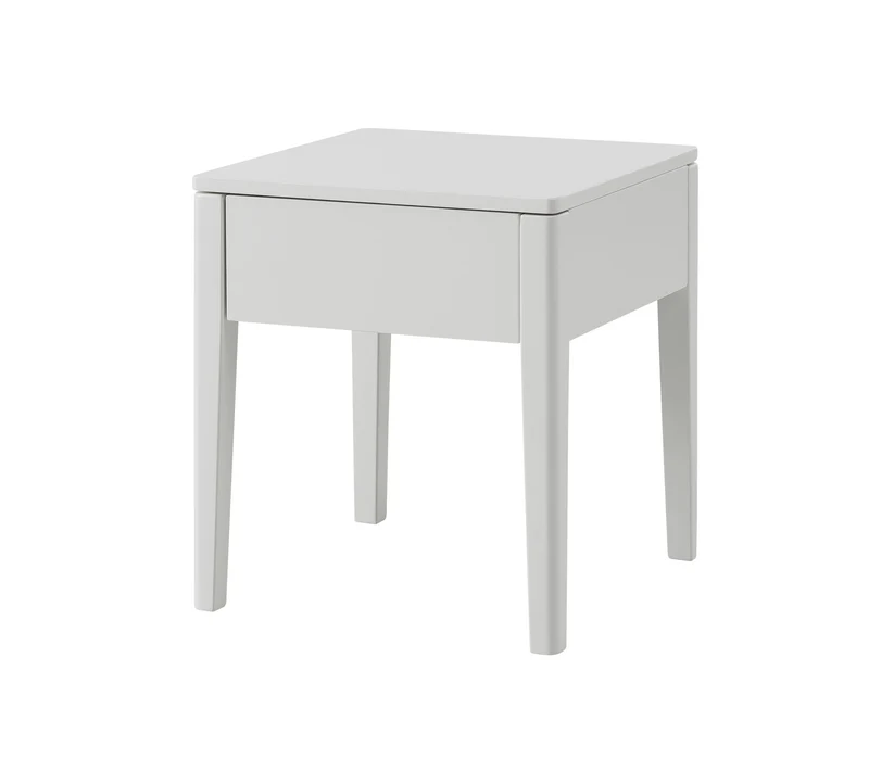 Hasena Nachttisch Styly Weiß mit gedämpfter Schublade, Lounge-Serie