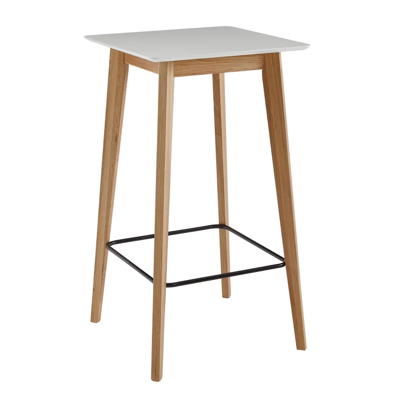 Stehtisch 60x110x60cm Weiß Eiche Skandinavisch Bartisch 4 Personen