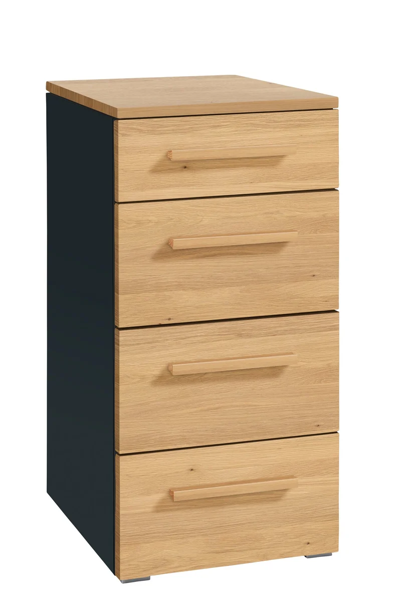 Hasena Kommode Quatro Selezione, Eiche bright mit 4 Schubladen