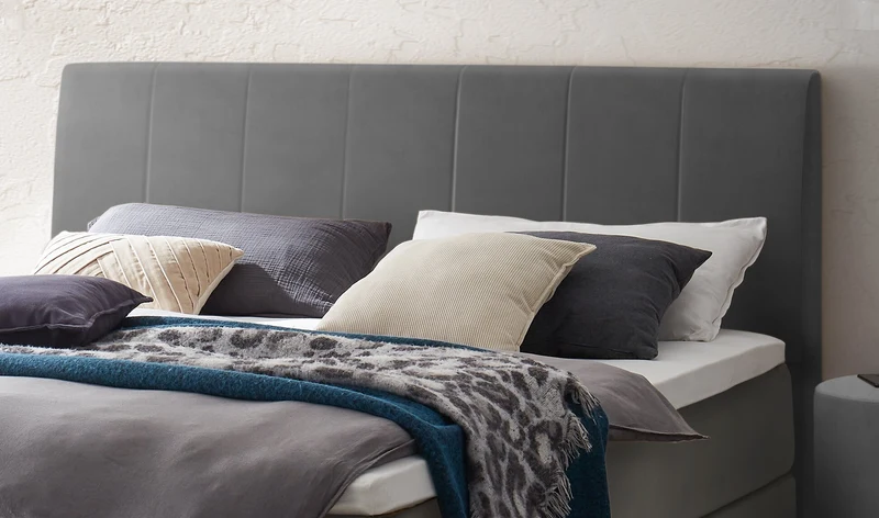 Hasena Boxspringbett Pedrosa mit Stauraum und Topperwahl in Eiche bright