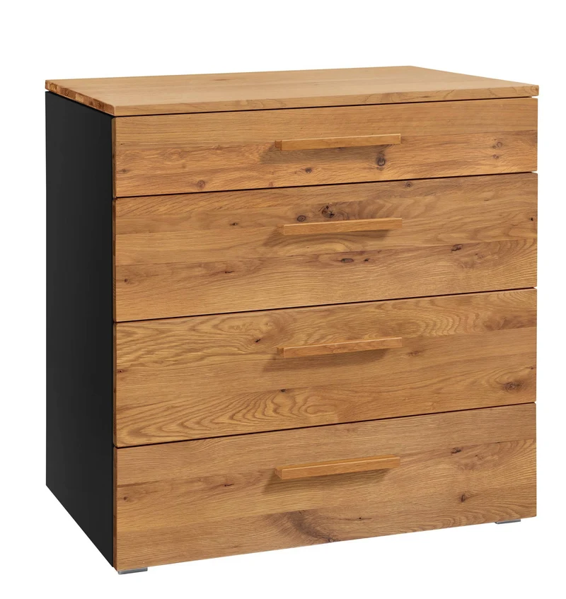 Hasena Kommode Atrine Selezione Schwarz mit Wildeiche-Front