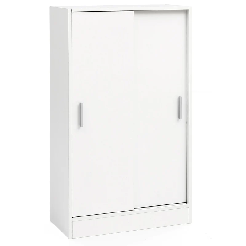 Aktenschrank WL5.817 Holz Weiß 60x107,5x28,5cm Modern Mehrzweckschrank