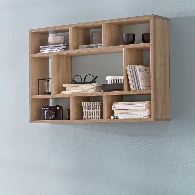Wandregal WL5.809 Sonoma Eiche 75x51x16cm Holz Modern Schwebend