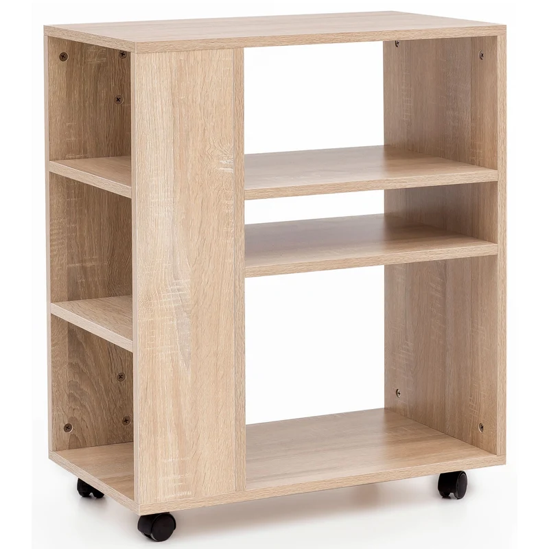 Regalwagen WL5.695 Sonoma 60x35x75cm Holz mit Rollen Modern