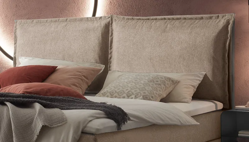 Hasena Boxspringbett Celina mit Topper nach Wahl, Bezug Pace Sand