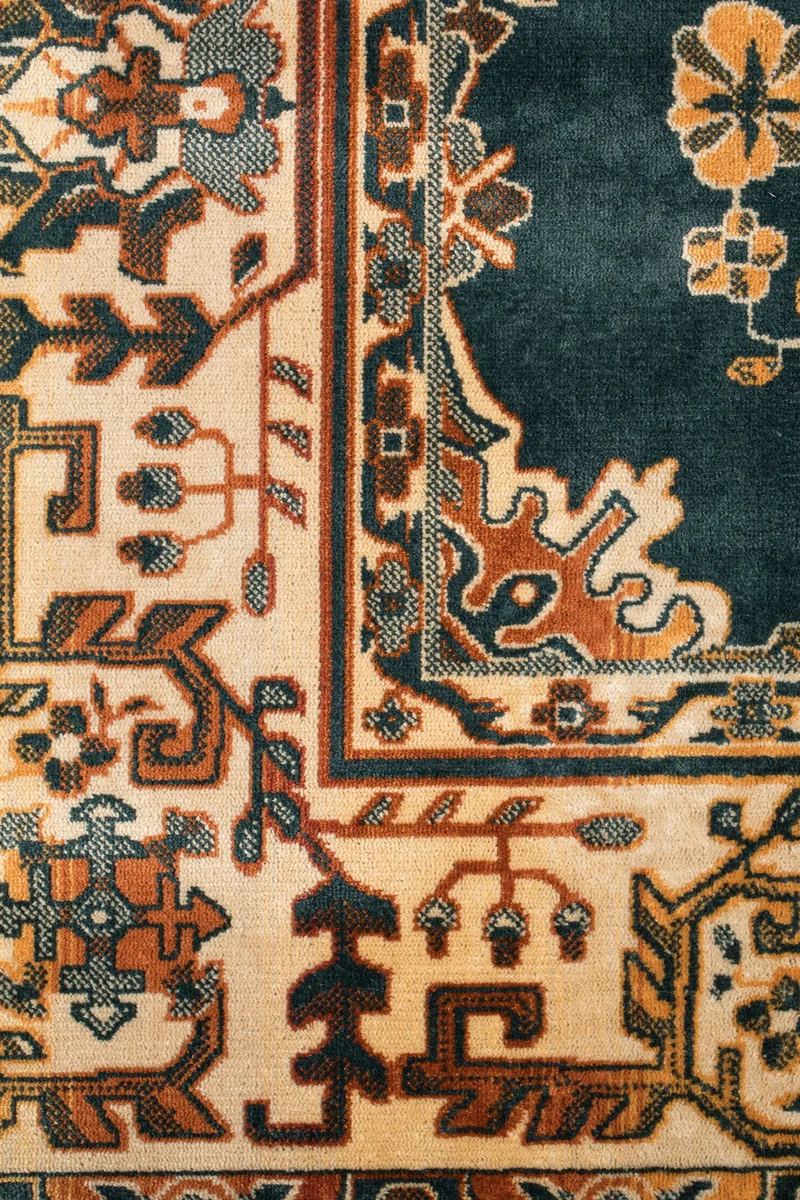 Teppich Raz 200x300 cm Camel mit Fransen aus Viskose für Wohnzimmer