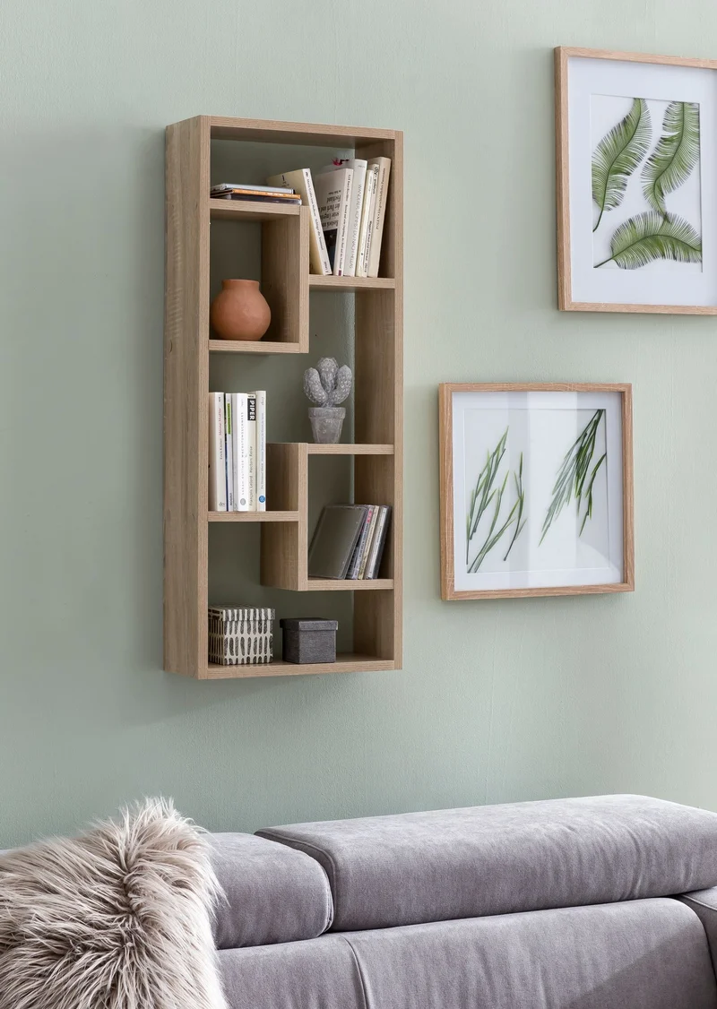 Wandregal Sonoma 36x90x13,5cm Holz modern freischwebend Regal
