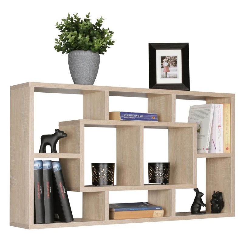 Wandregal PAOLA 85x47,5x16cm MDF Sonoma Holz modern freischwebend