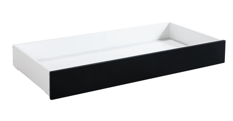 Hasena Roll-Box Bettkasten rollbar Buche Weiß-Schwarz Industrial-Movie