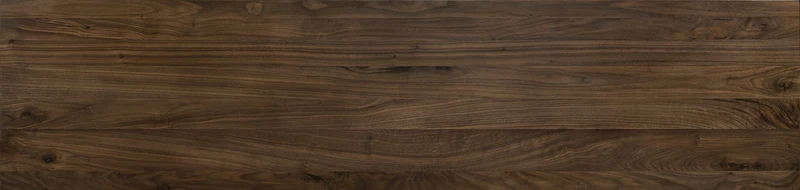 Hasena Vittorio Bett Bergamo Nussbaum geölt mit schwarzen Metallfüßen