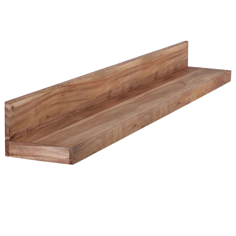 Wandregal MUMBAI 160cm Akazie Massivholz Landhausstil Naturprodukt