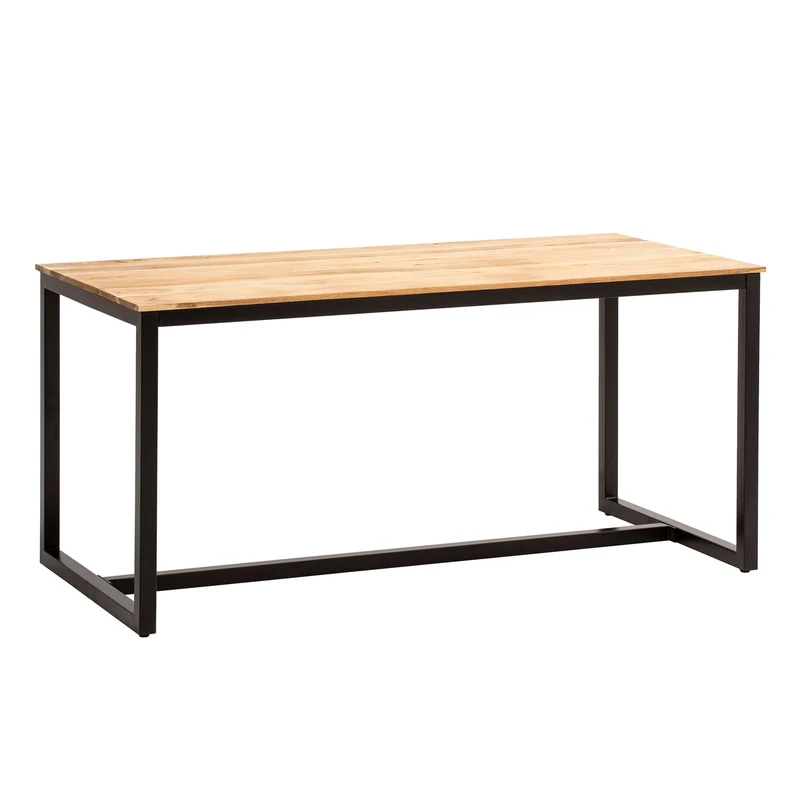 Esstisch 120x60x76cm Akazie Massivholz Metallbeine Industrial Loft