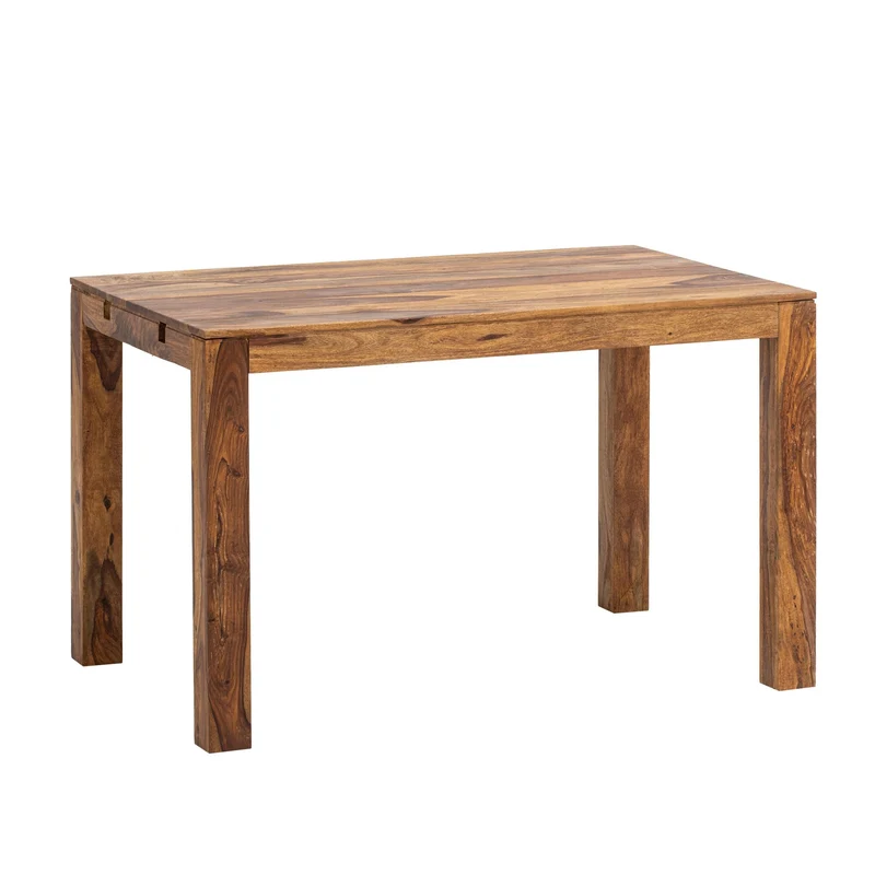 Esszimmertisch 120-200cm Sheesham Massivholz verlängerbar schlicht