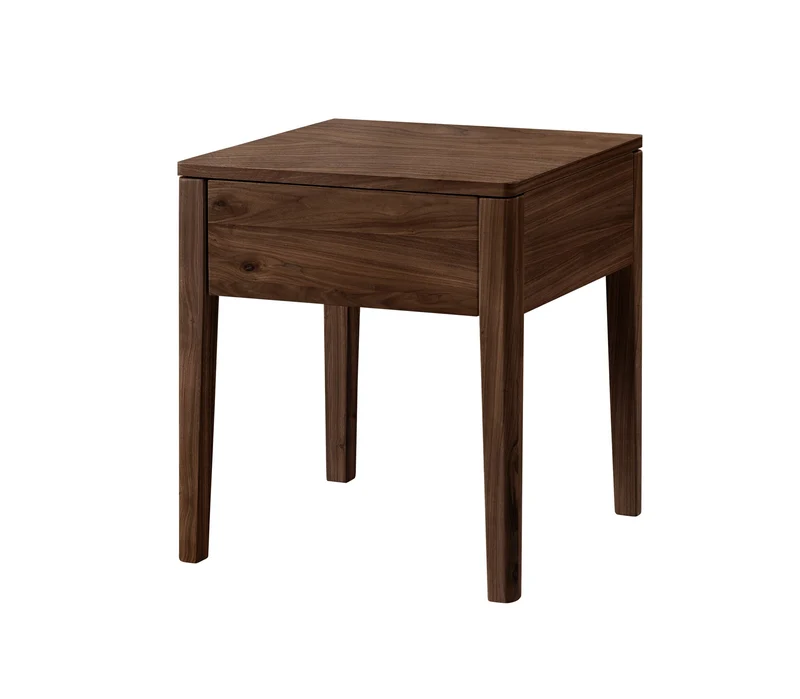 Hasena Nachttisch Styly Nussbaum geölt mit Schublade, Lounge-Serie