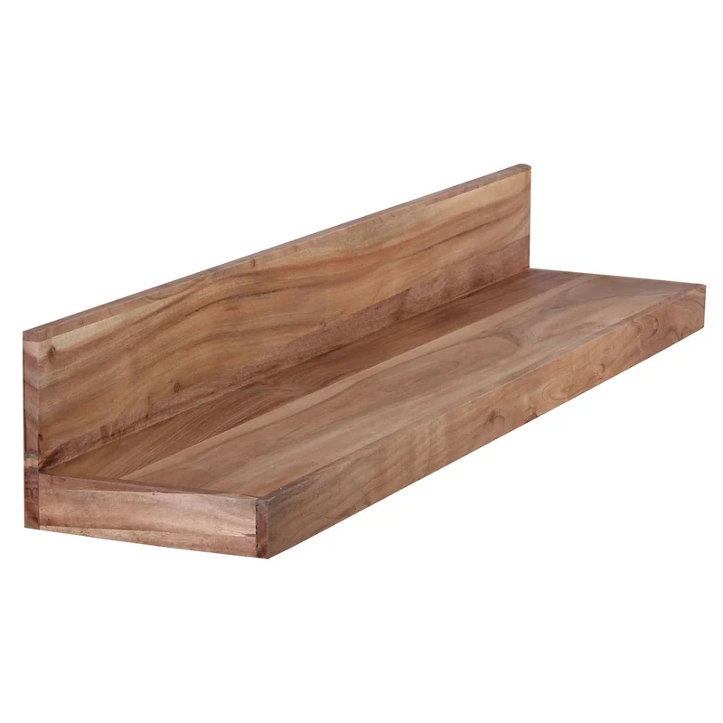 Wandregal Mumbai 110cm Akazie Massivholz Landhausstil Naturprodukt
