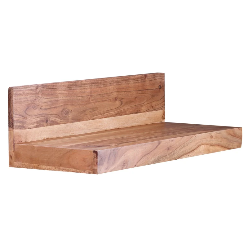 Wandregal Mumbai 60cm Akazie Massivholz Landhausstil Naturprodukt